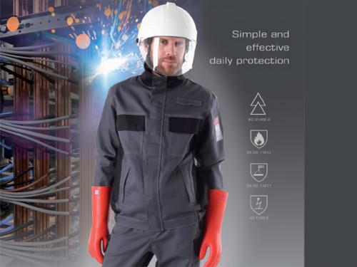 Arc-fault protective JACKET AND TROUSERS